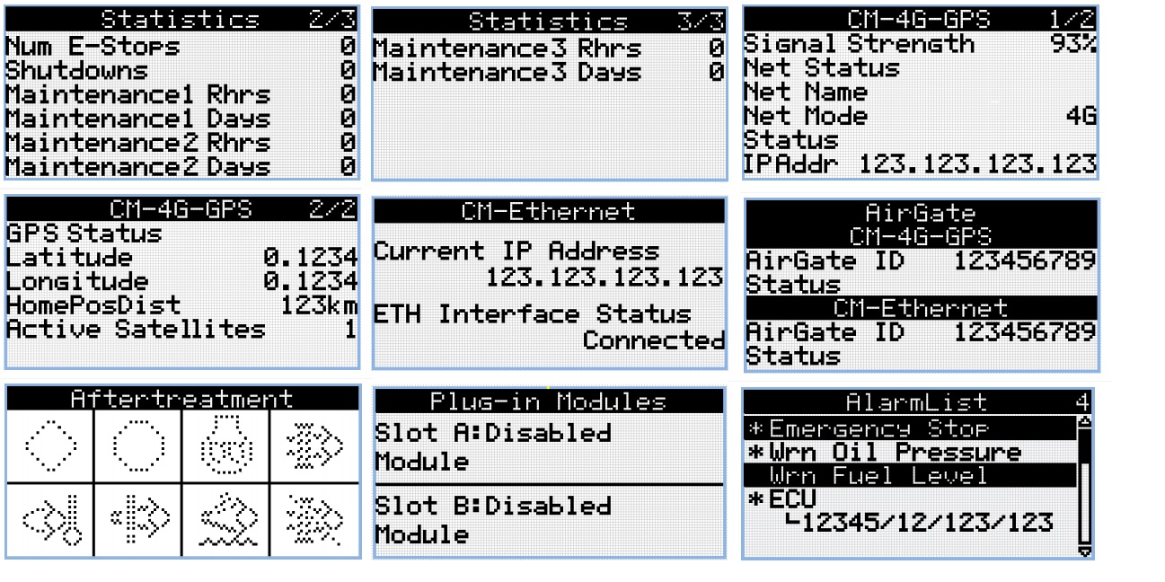تنظیمات کنترل کننده InteliLite 4 AMF 25 4 Measurment Screen 2