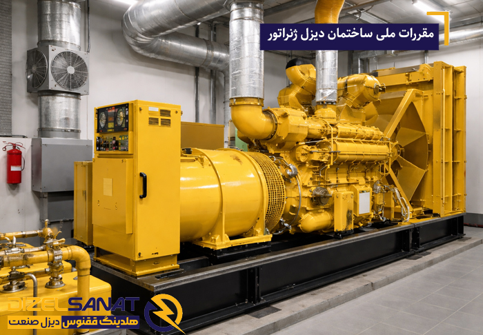 مقررات ملی ساختمان دیزل ژنراتور